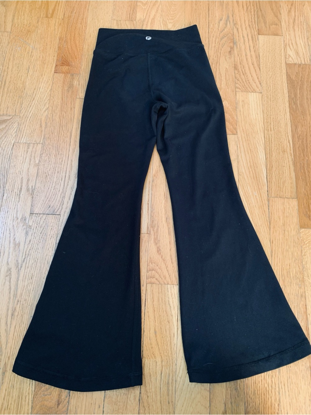 Girls Size S (7/8) 90 Degree by Reflex black flare leggings Excellent condition